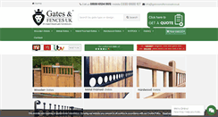 Desktop Screenshot of gatesandfencesuk.co.uk